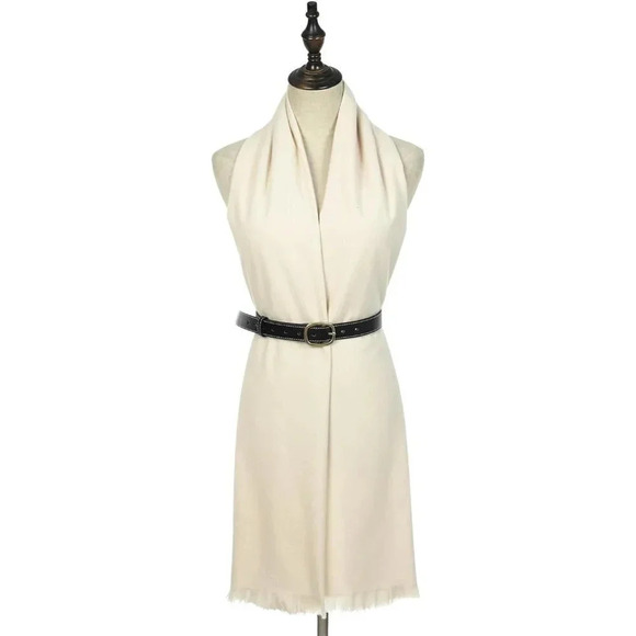 Swat Pany Scarf For Women Winter Pashmina Shawls  For Women Wedding Shawls-Cream - Picture 3 of 6